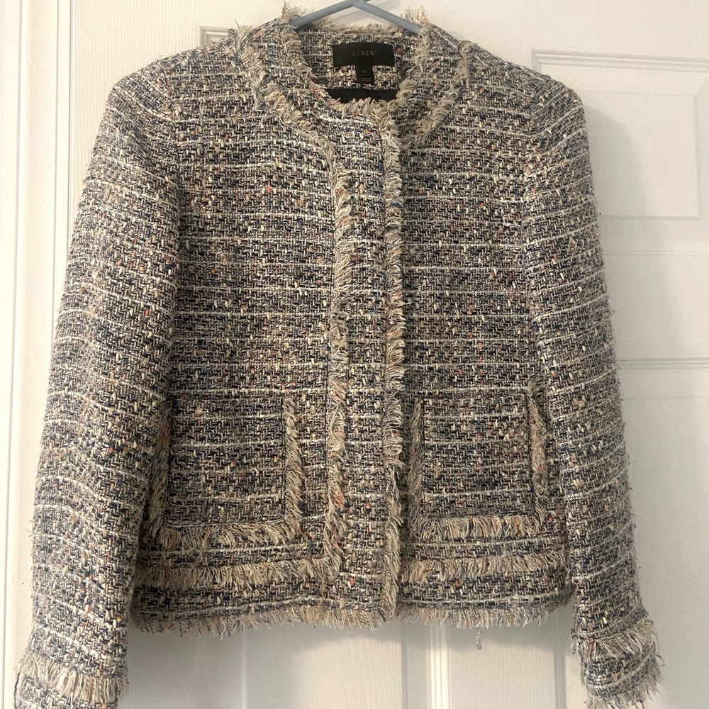 JCrew Multicolored Tweed Jacket